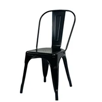 Silla Metálica Tolix Base Negro