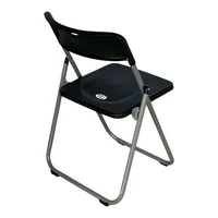 Silla Plegable Plástico Reforzada Color Negro