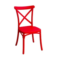 Silla Crossback Pop para Niños Rojo