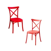 Sillas Crossback Pop para Niños Rojo X2