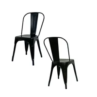 Sillas Metálica Tolix Base Negro X2