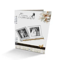 Álbum de Fotos Bodas Blanco 24x32cm Argollado de Veinte Páginas
