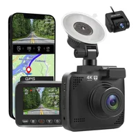 Cámara Carro Dash Cam 2k Gps Visión Nocturna + Cam Reversa