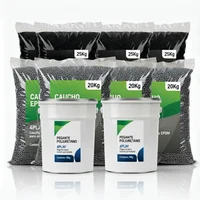 Piso Caucho Granulo Epdm y Base Reciblado 10 M2 3 cm Espesor Gris