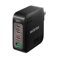 Cargador de Pared Microdía 100W 3 USB-C y USB-A Carga Rápida N