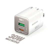 Cargador de Pared Microdía 30W USB-C y USB-A Carga Rápida B