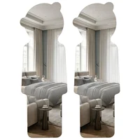 Set X2 Espejo Con Diseño de Oso 40x120cm Acrílico Decorativo