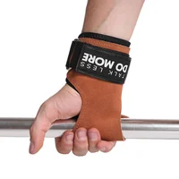Muñequeras Grips Calleras Cuero Worx Levantamiento Pesas X2
