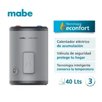 Calentador de Acumulación 40 Litros Eléctrico Cdm40mpesa Silver 120 Voltios Mabe