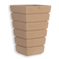 Matera Plastica Gemello Acanalada 33X33X52Cm Fora