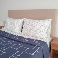 Juego Sabana 140x190 cm Doble Silver Richi