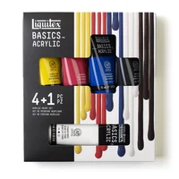 Estuche Acrilico Liquitex Basic 75ml X4 y 1 de 118ml Rf 3699