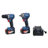 Kit Llave de Impacto Dcpb358 + Dcjz2060i x 2 Baterías X 24.0 Ah Brushless Dongcheng