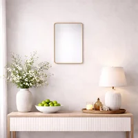 Espejo Lisboa Mdf 40 x 60 cm Dorado