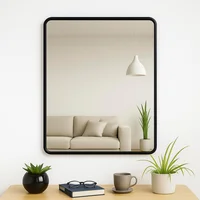 Espejo Lisboa Mdf 70 x 90 cm Negro
