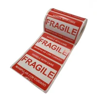Etiqueta Fragil 7x5 cm - Rollo x 250 Unidades