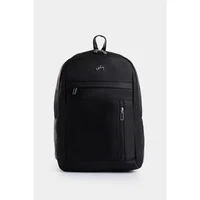 Morral veléz sierra en lona manija cuero negro