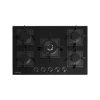 Estufa de Empotrar Gas Natural Vidrio Negro para Uso Doméstico 76 cm Sau 6771 Ei Challenger