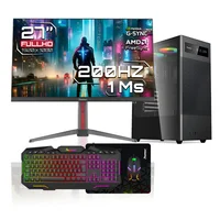 Computador Gaming Amd Ryzen 5 5600GT 16GB RAM DDR4 500GB SSD A520m 400W Monitor Gamer Janus 27" 200hz Windows Preinstalado