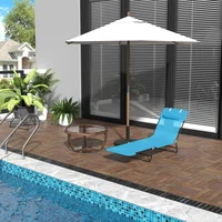 Silla Plegable de Playa Amazon Modelo Resistente Ligera Color Azul