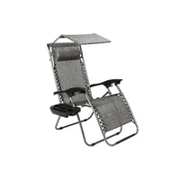 Sillón Infinity Zero Gravity con Sombrilla Reclinable Ajustable de Lujo