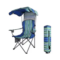 Sillas de Camping Plegables con Sombrilla y Bolsa para Carpa