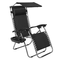 Silla Infinity Zero Gravity Con Toldo Y Reposabrazos, Color Neutro