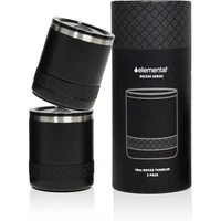 Termo para Líquidos Elemental Recess de Acero Inoxidable 295 ml Pack de 2