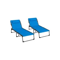 Silla Plegable Lounge Beach Chair Descanso Modelo 2024 Color Opcional