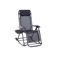 Silla de Jardín Rocking Chair Vida Personalizada Modelo 2023 Color Gris