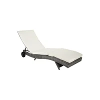 Silla Plegable Lounge Playa Ligera Modelo 2023 Color Neutro Compacta