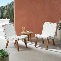 Conjunto de 3 Juegos de Madera de Acacia y Cuerda para Exterior
