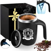 Taza Térmica de Acero Inoxidable con Agitación Magnética y Agarradero