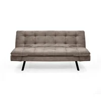 Sofa Cama Milan 78x176x90 Reclinable 3 Posiciones En Tela Taupe