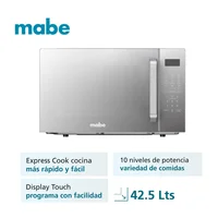 Horno Microondas 1.5 Pc Gris Mabe Hmm15sjw