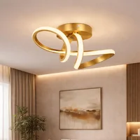 Lámpara LED de Techo Twist Gold Luz Cálida Producto Certificado
