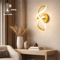 Aplique LED de Pared Twist Gold Luz Cálida Producto Certificado