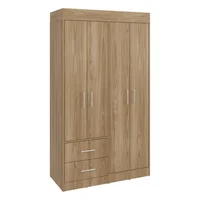 Closet Houston 180X100X47 Cm Fresno Europeo y Wengue 4 puertas 2 cajones