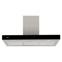 Campana Península Torre 90 cm 3 Velocidades Inox - Negro