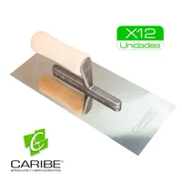 Llana Prof Inox Mango Madera X 12 Unidades Caribe