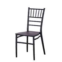 Silla Fija Plástica Tiffany Color Negro