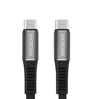 Microdia Cable Microdia USB-C Carga Rápida Pd240w Tipo Cordón 1.0m Negro