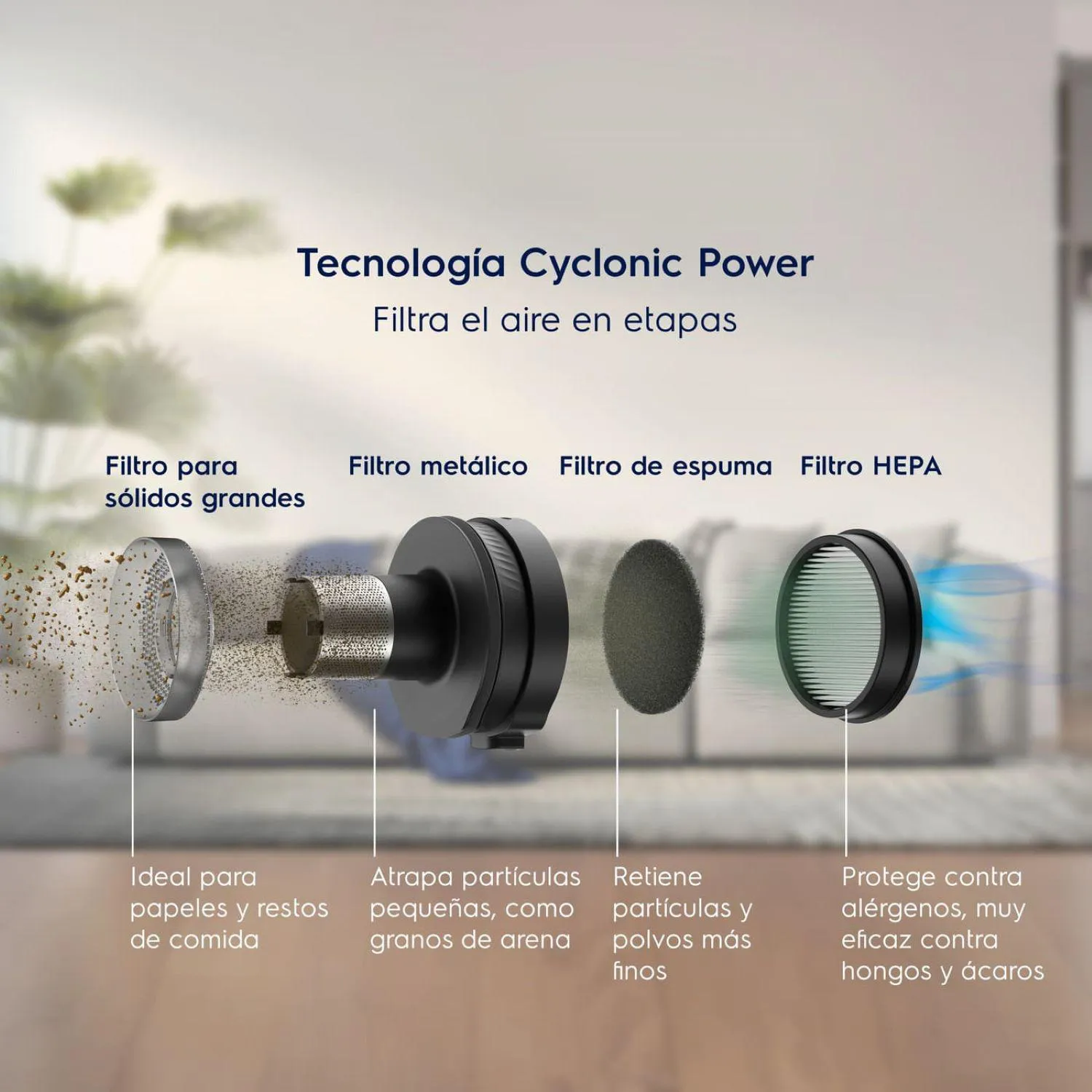 Aspiradora Inalámbrica Barredora Electrolux Erg019 Azul V 8