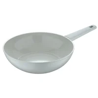 Wok Antiadherente 28cm Aluminio Forjado Cemento Libre de PFOA Apto para Inducción Bergner