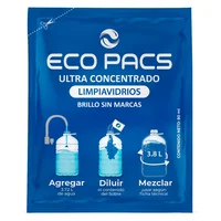 Limpiavidrios Industrial Ultra Concentrado Eco Pacs