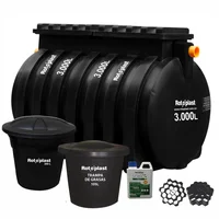 Septilisto 3000l Trampa 105L + Tanque Bicapa 250L