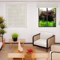 Cortina Romana Alba Crema Jaspe 160x180 cm Sodimac