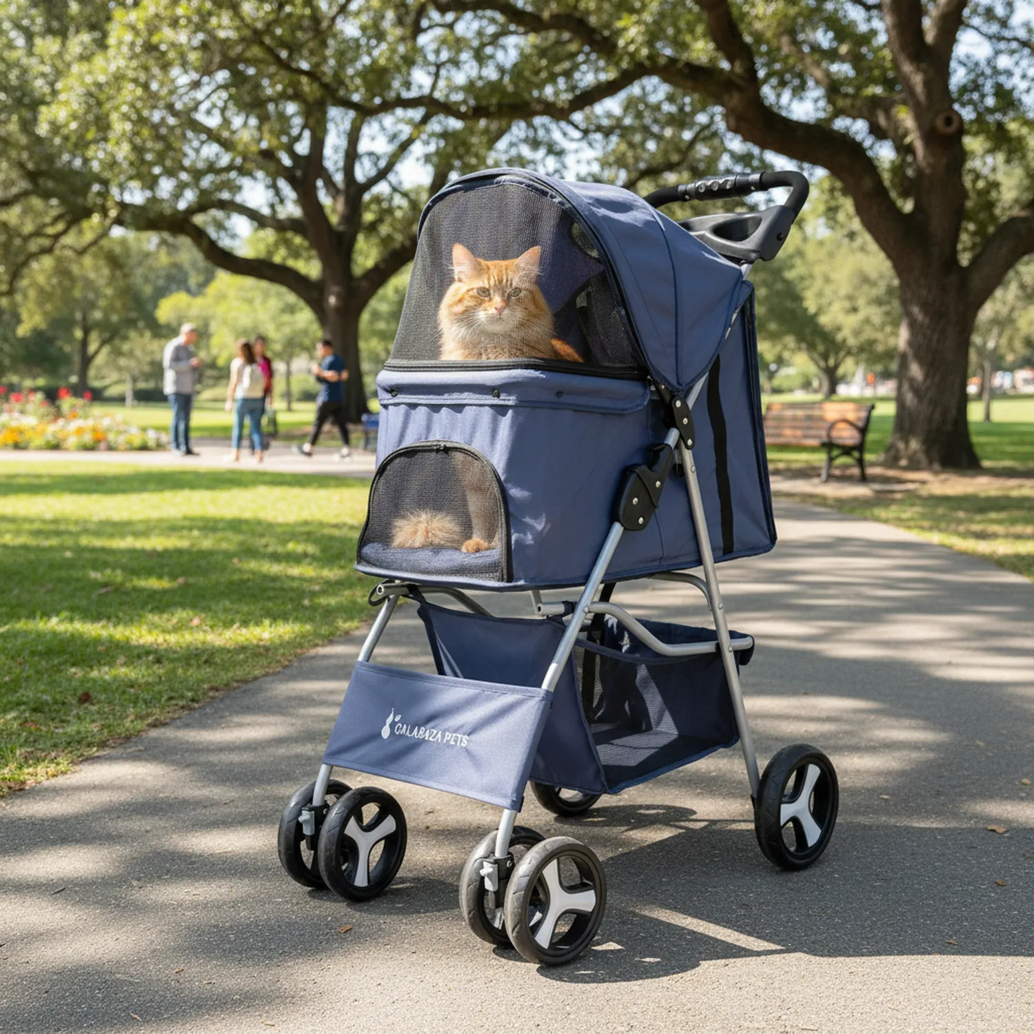 Coche para Mascotas Azul Calabaza 4
