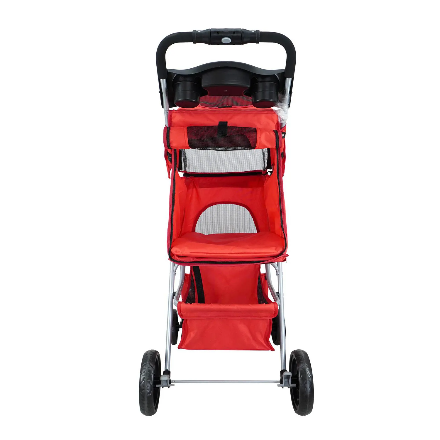 Coche para Mascotas Rojo Calabaza