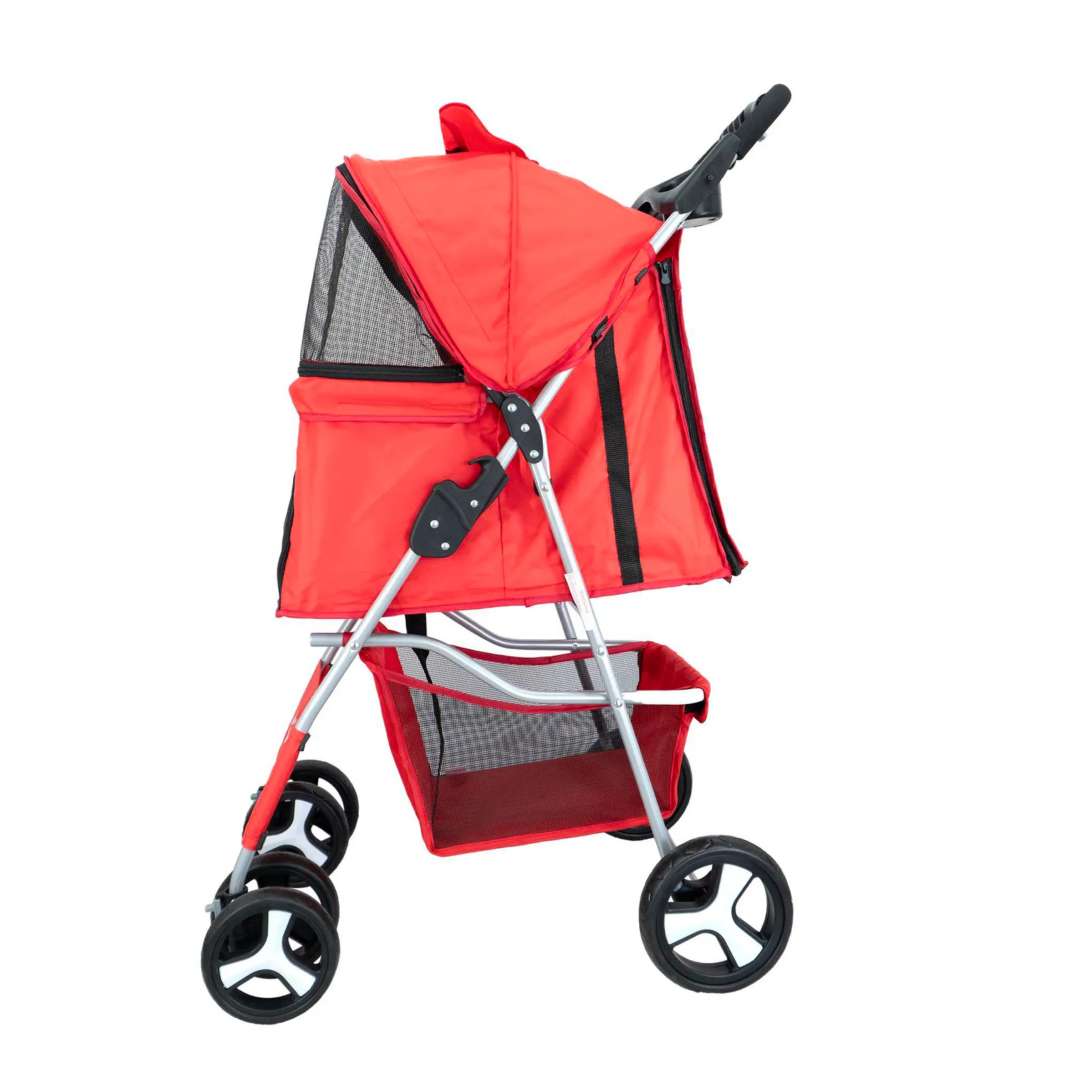 Coche para Mascotas Rojo Calabaza 4